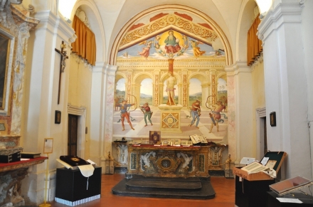 Panicale, S. Sebastiano - dipinto del Vannucci (1505) - TurismoinAuto.com